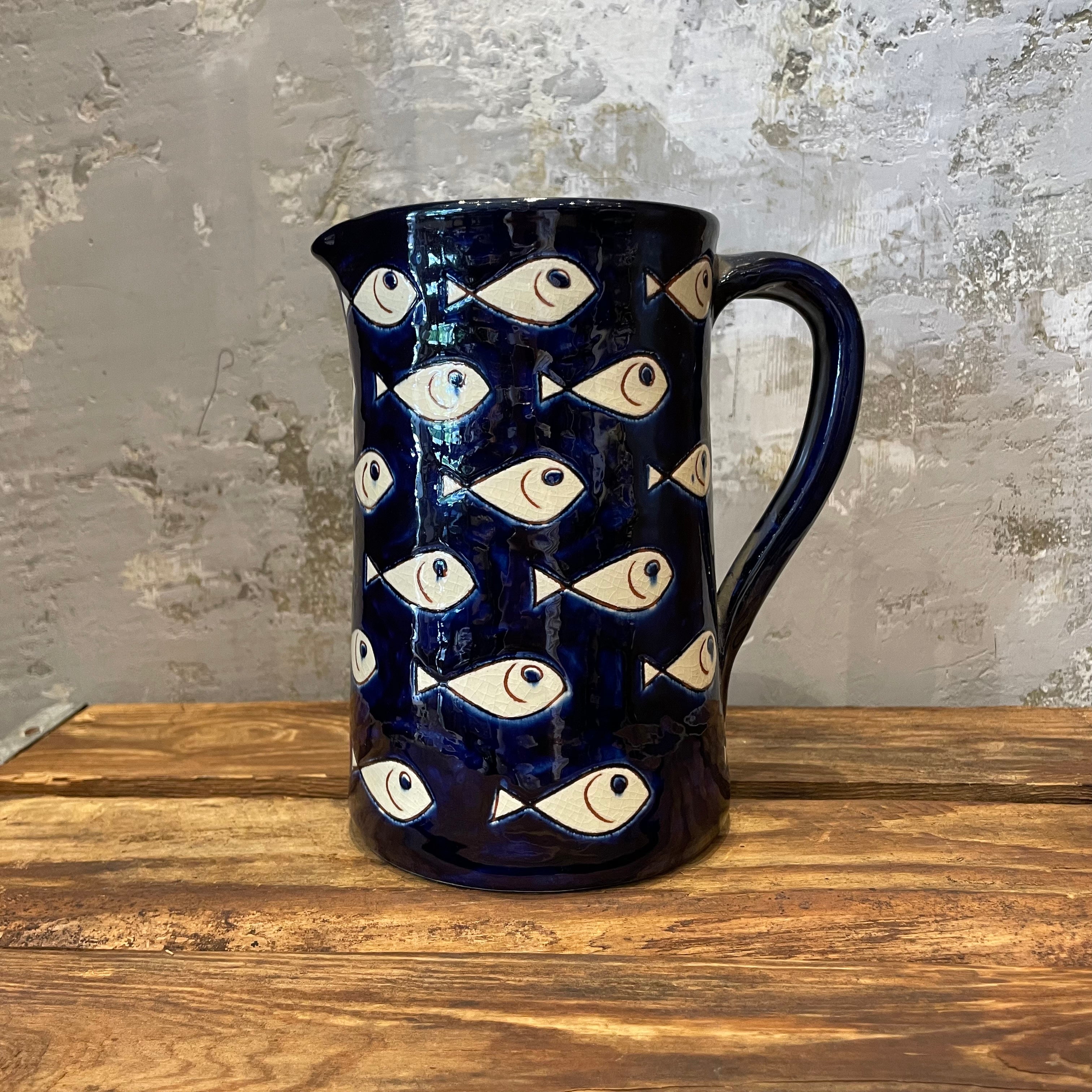 Spanish Fish on Blue Jug