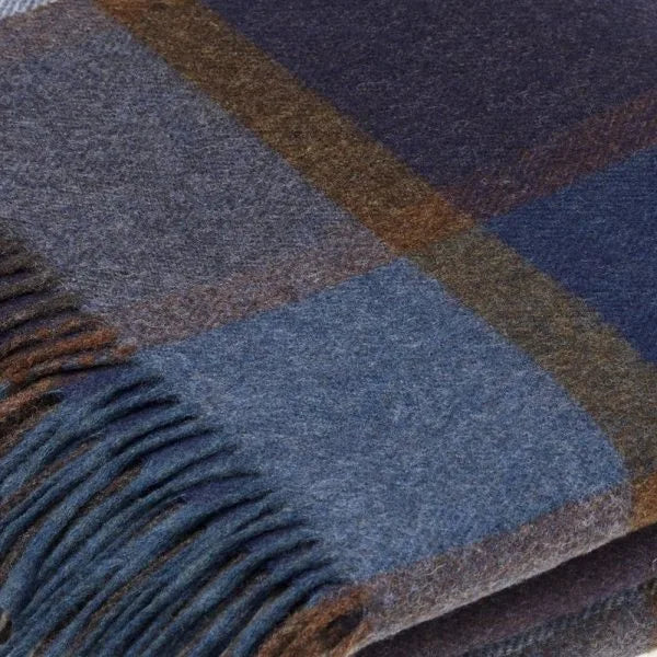 Bronte Pateley Throw Blue