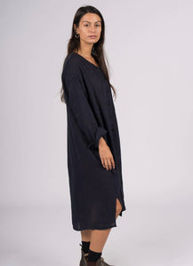 Marion Linen Button Up Dress