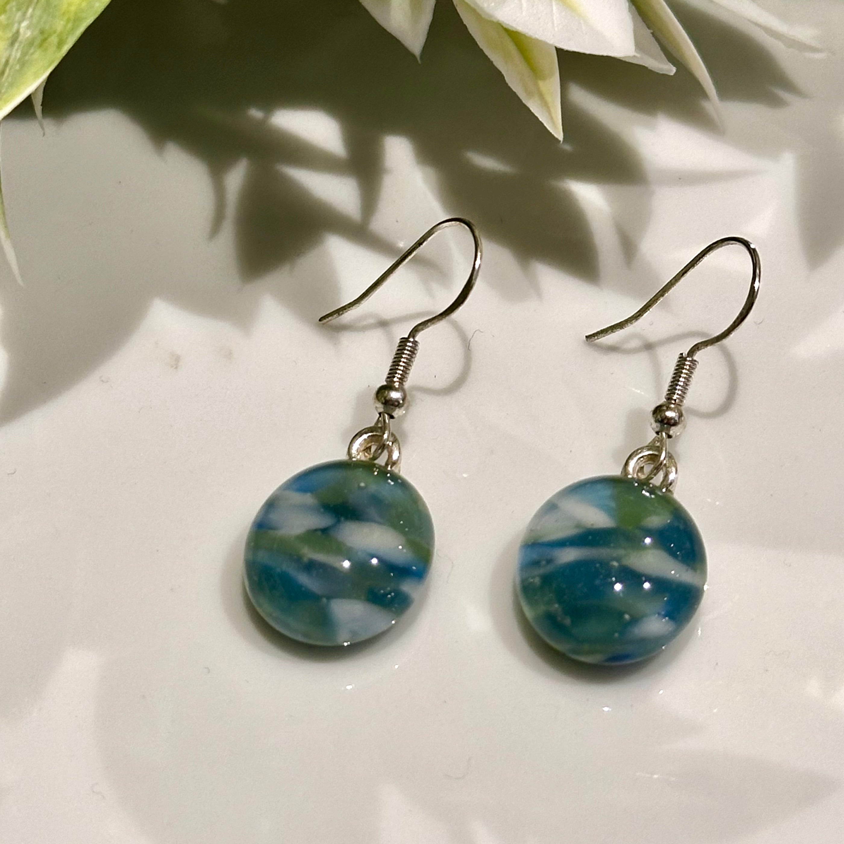 Samantha Abbott Glass  Drop Earrings