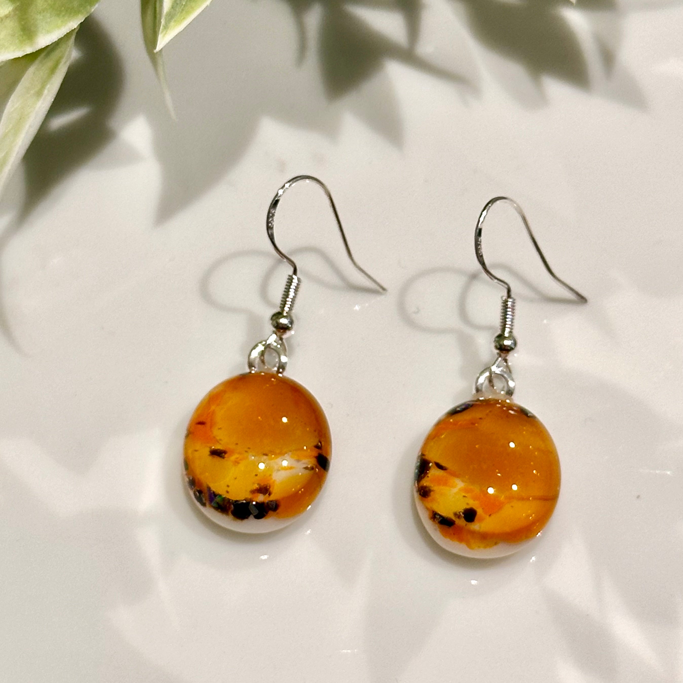 Samantha Abbott Glass  Drop Earrings