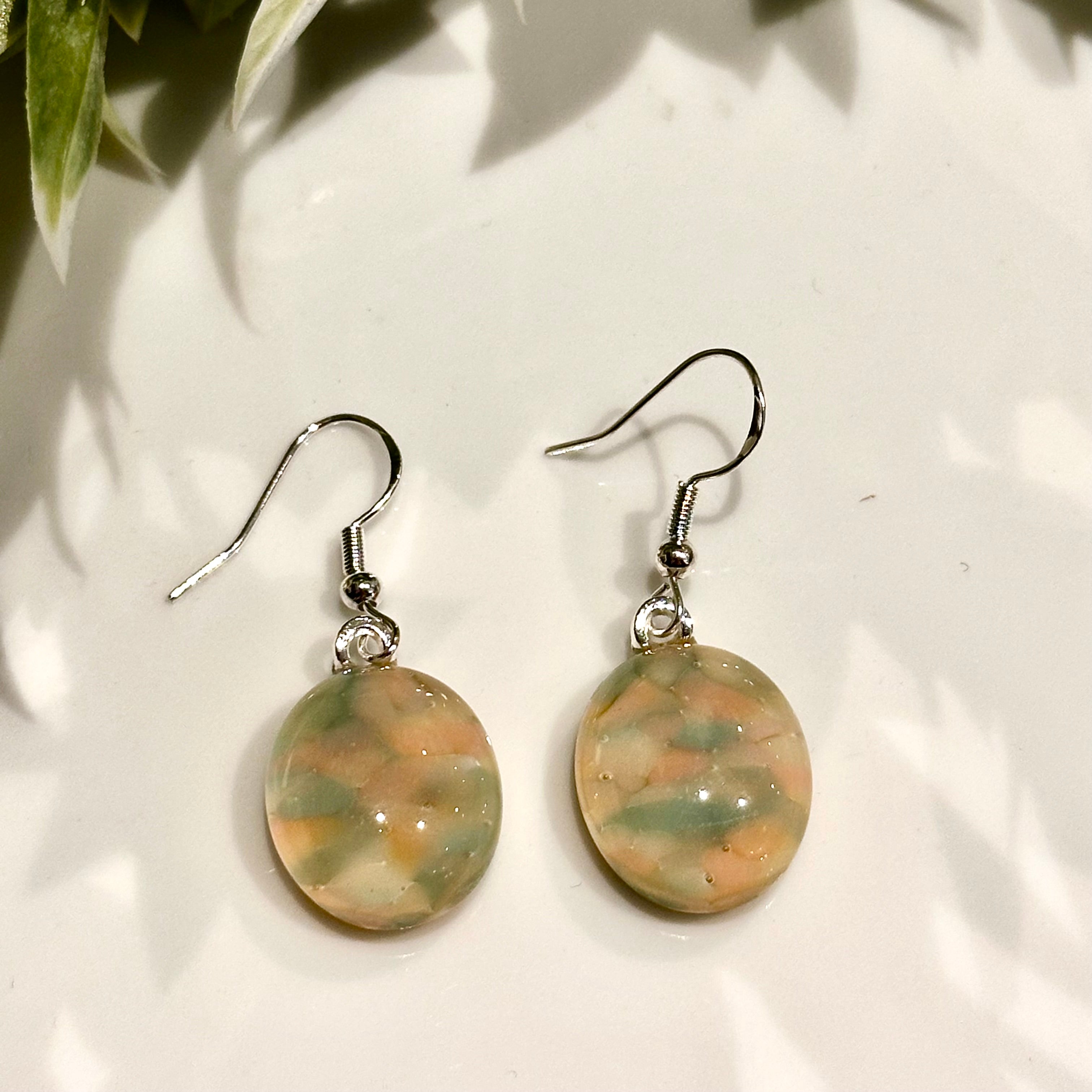 Samantha Abbott Glass  Drop Earrings