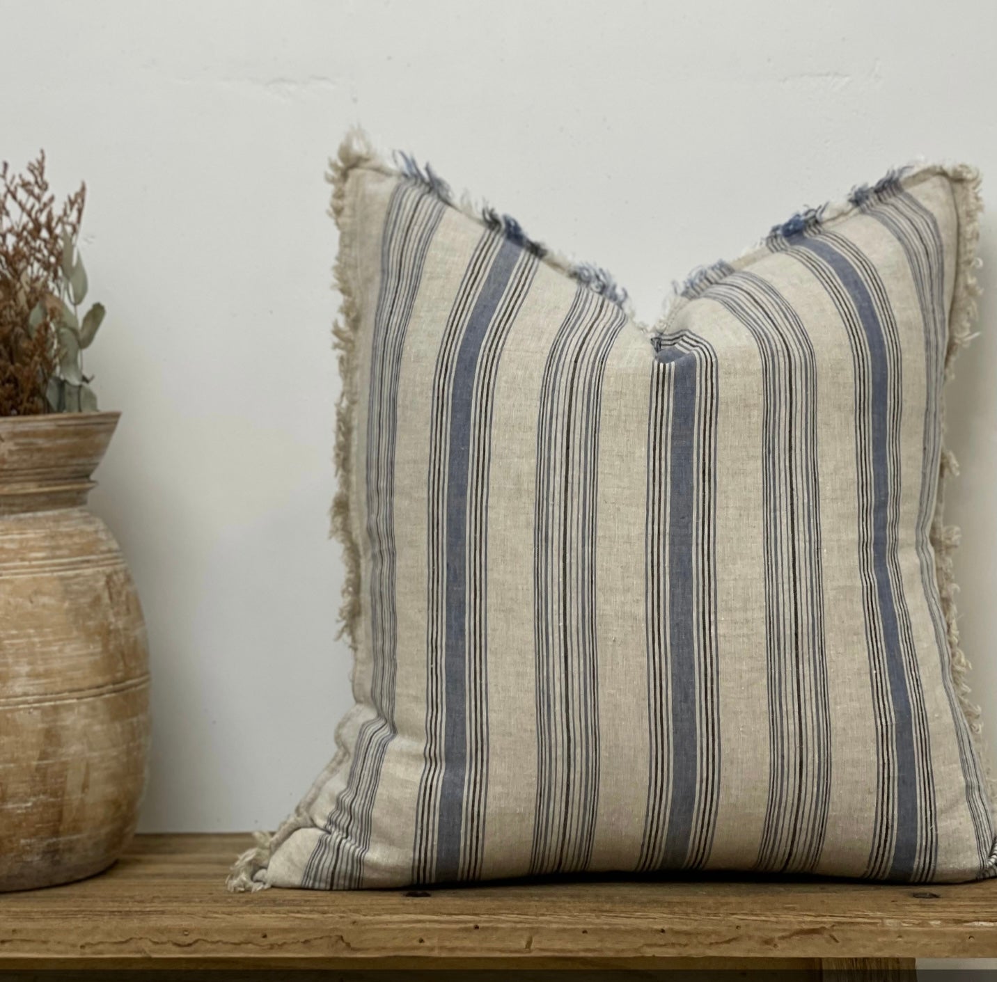 Rustic Erika Cushion Blue Tint