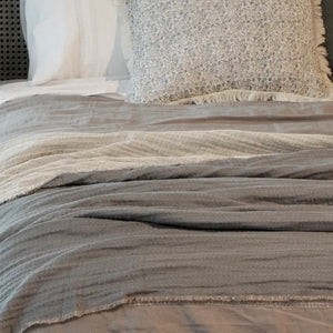 Textured Cotton/Linen Bedcover