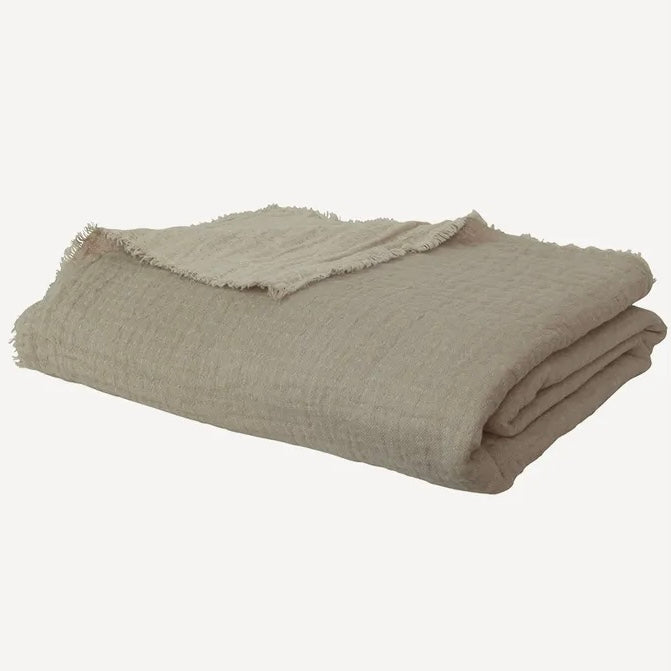 Textured Cotton/Linen Bedcover