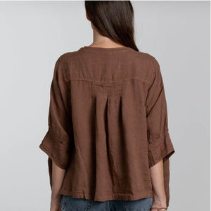 Agathe Linen Top