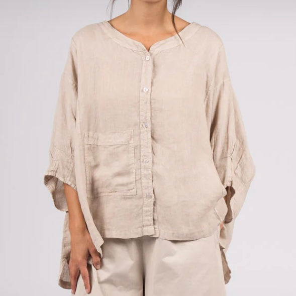 Agathe Linen Top